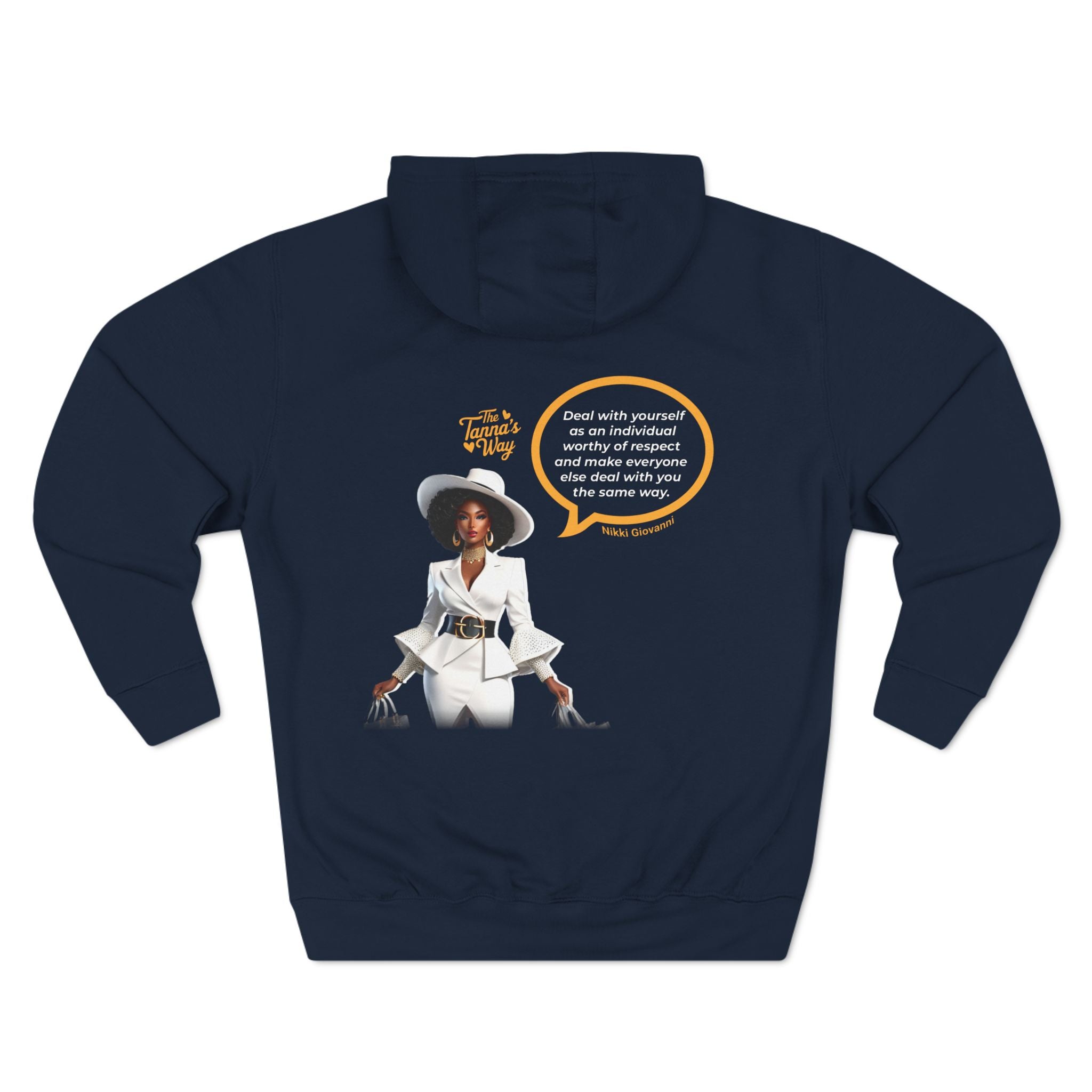 Nikki Giovanni | Three-Panel Fleece Hoodie